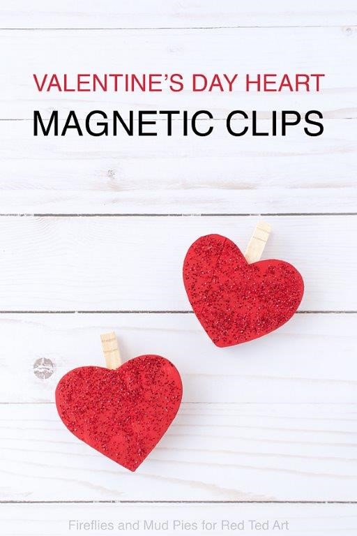 Valentine's Day Heart Magnetic Clips